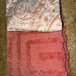 Shower curtain & rug set